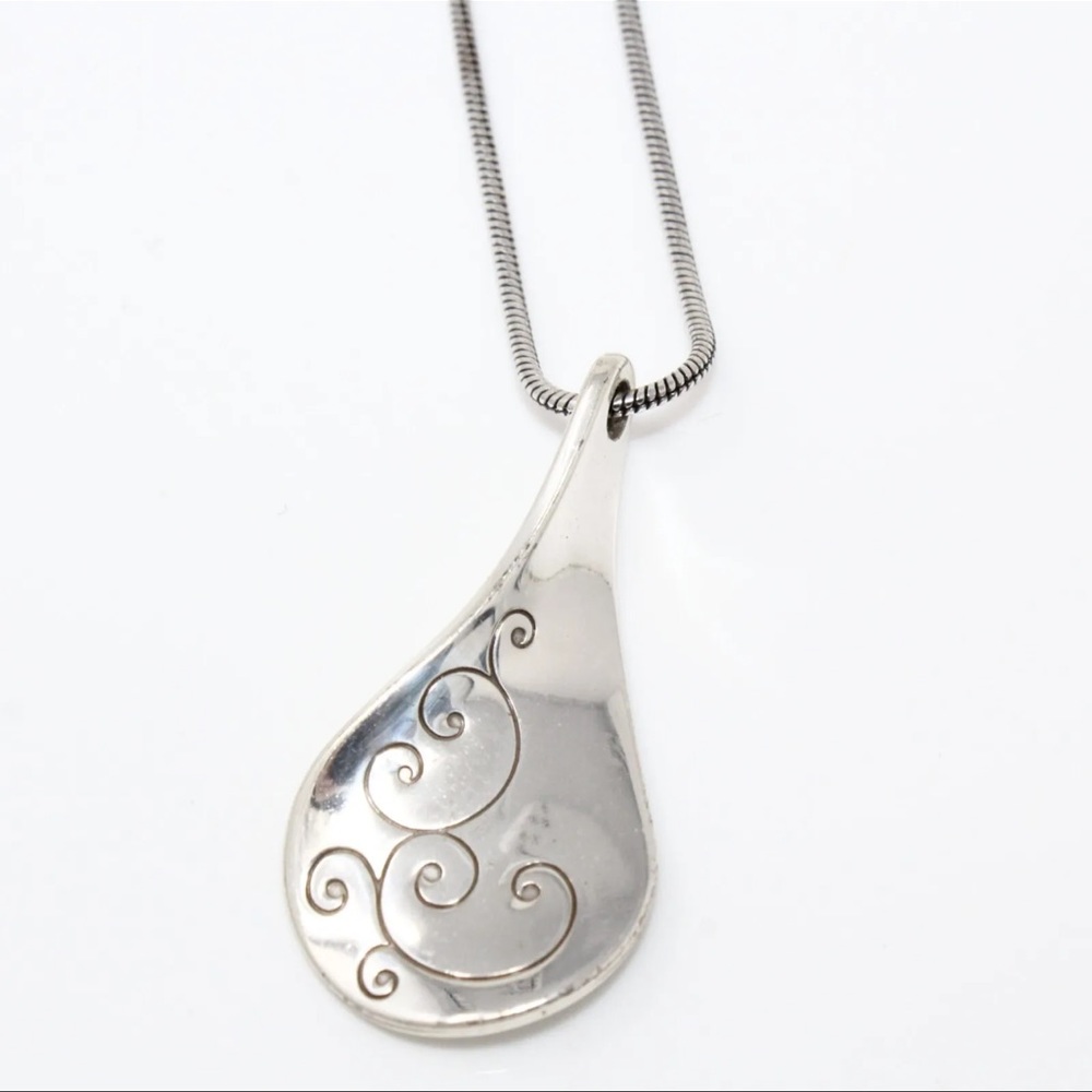 Brighton Twirl Silver Pendant Necklace 1802